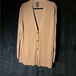 GAP Women's Camel/Tan Button-Front Cardigan